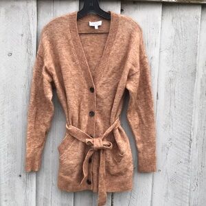Paris Atelier & Other Stories Womens Button-Up Brown Cardigan- Size XS